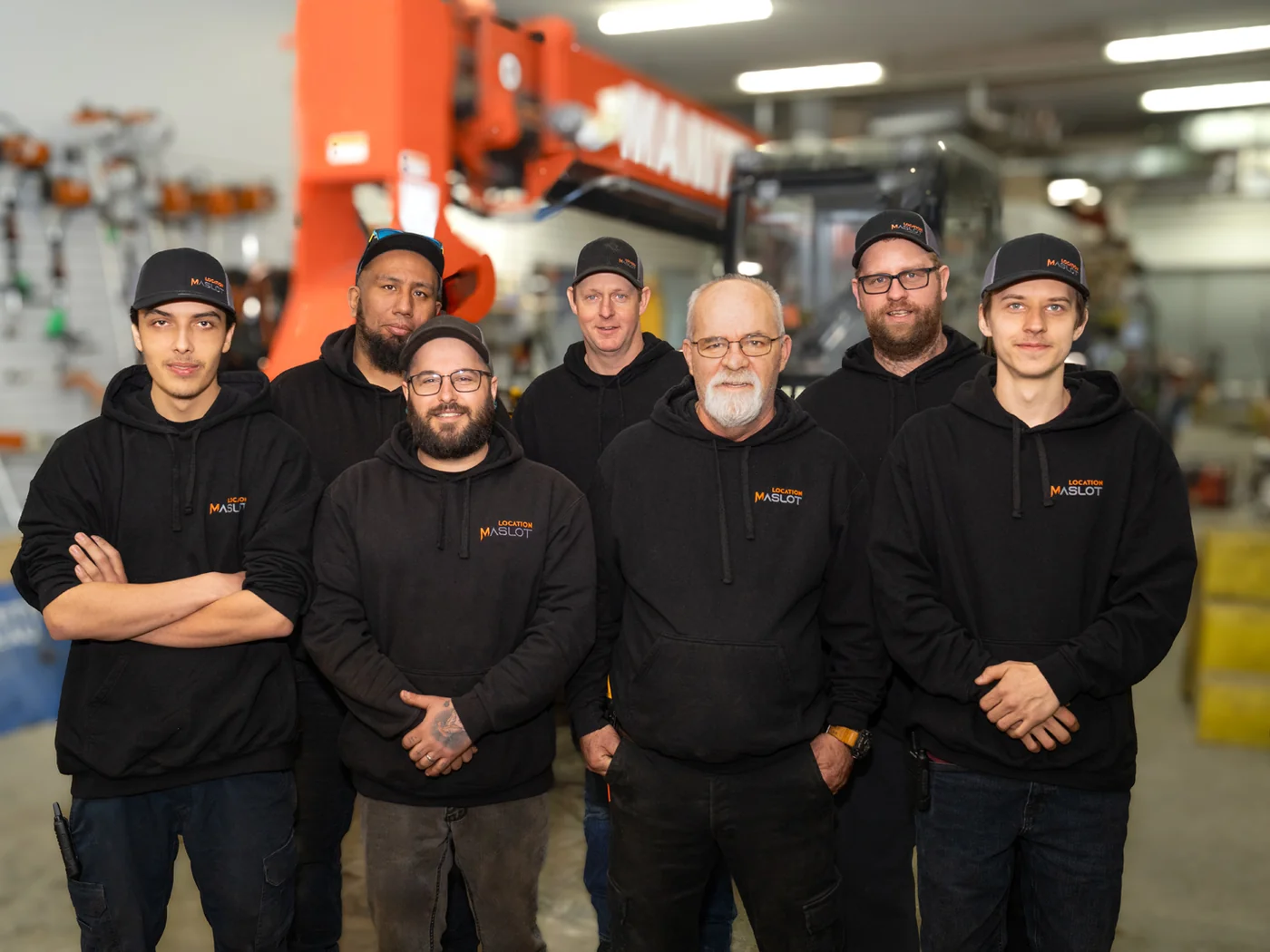 L'équipe complète de Location Maslot à Baie-Saint-Paul